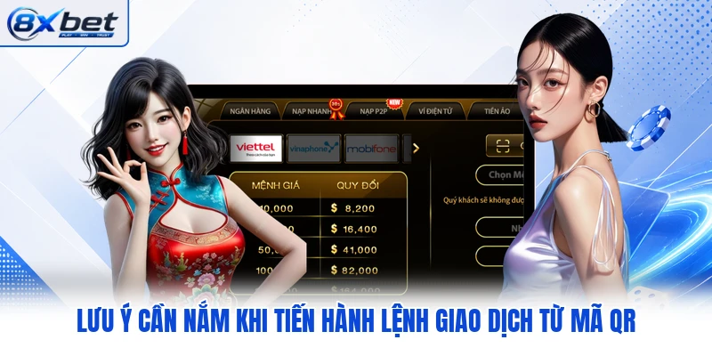 Lưu ý cần nắm khi tiến hành lệnh giao dịch từ mã QR